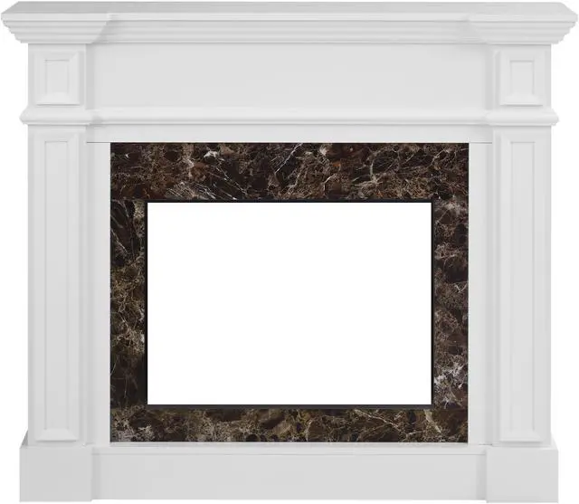 Main image of Only Mantel (Not Included 23" Fireplace)--White, 45.6"W*11.8"D*40"H
