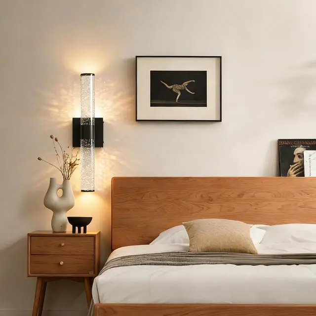 Alt view image 4 of 7 - 2 Sets Black Bathroom Light , Modern Wall Lights Light Fixture(Led), Bathroom Over Mirror Wall Lights for Kitchen Dinning Room Bedroom Hallway