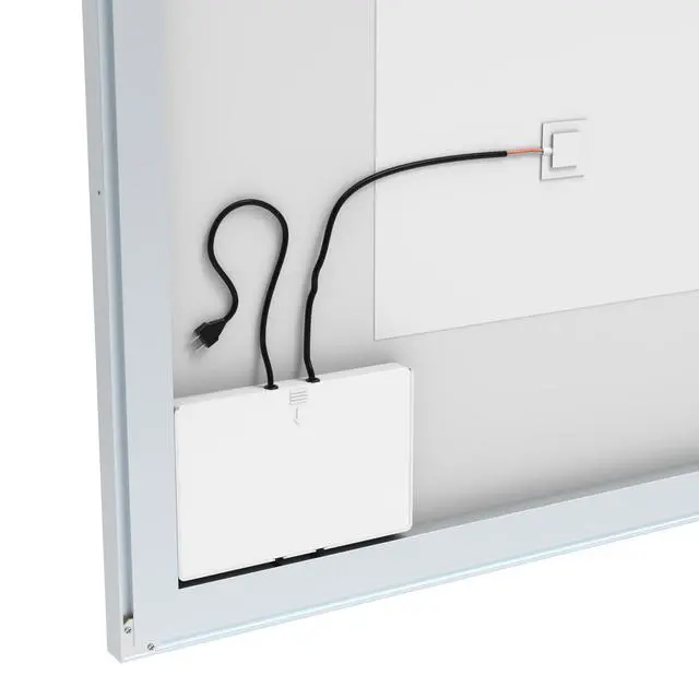 Alt view image 5 of 7 - 32x40 inch Led Bathroom Vanity Mirror Wall Mounted Adjustable White/Warm/Natural Lights Anti-Fog touch Switch with Memory Modern Smart Large Bathroom Mirrors