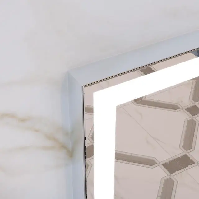 Alt view image 7 of 7 - 32x40 inch Led Bathroom Vanity Mirror Wall Mounted Adjustable White/Warm/Natural Lights Anti-Fog touch Switch with Memory Modern Smart Large Bathroom Mirrors