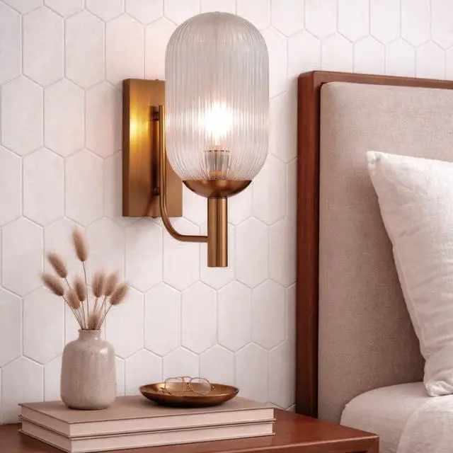 Main image of Dewdrop Wall Lamp - Bronze and Clear