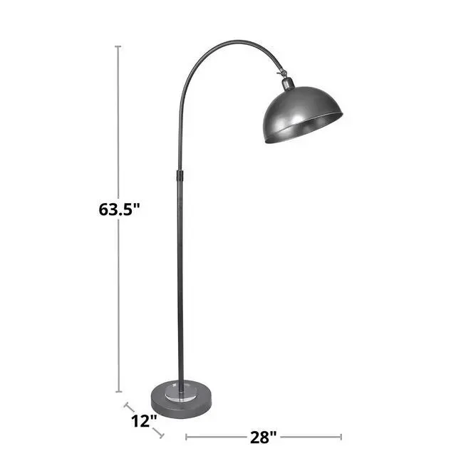 Alt view image 7 of 7 - Metal Floor Lamp in Polished Nickel and Clear K9 Crystal with White Metal Accents