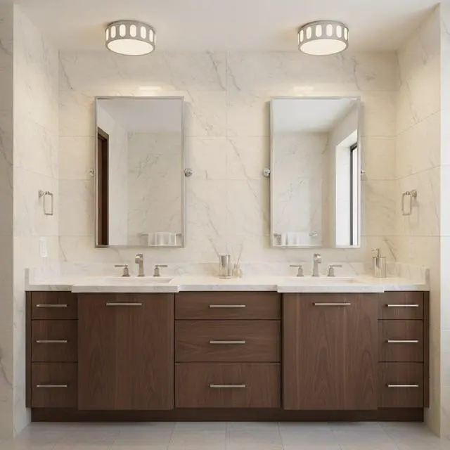 Main image of 11.25-in Brushed Nickel Led Flush Mount