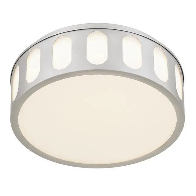 Alt view image 6 of 7 - 11.25-in Brushed Nickel Led Flush Mount