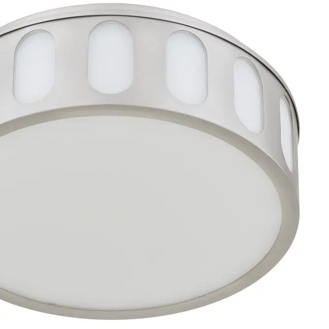 Alt view image 3 of 7 - 11.25-in Brushed Nickel Led Flush Mount