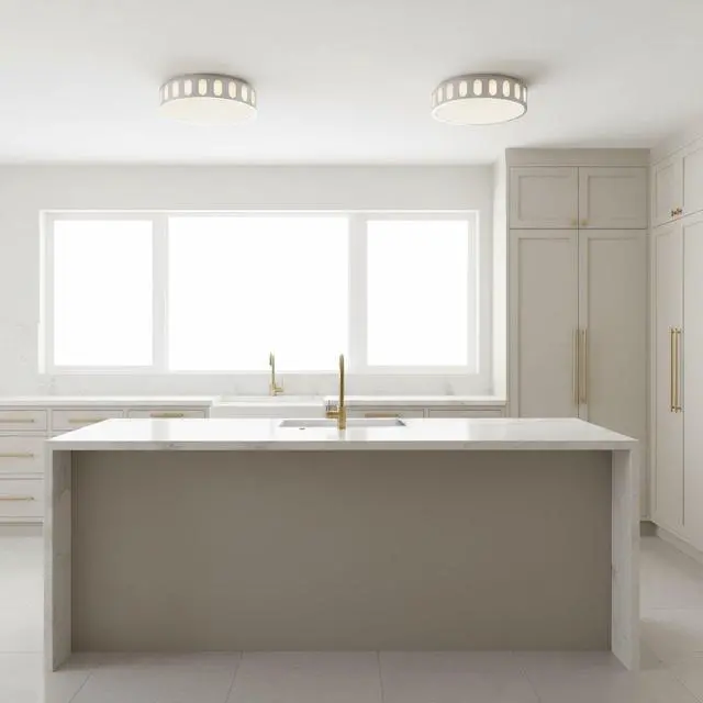 Main image of 15.15-in Brushed Nickel Led Flush Mount