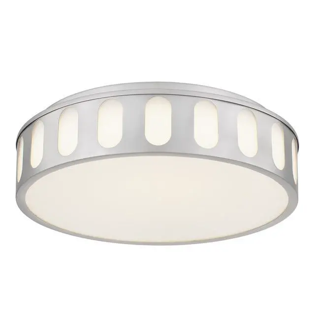 Alt view image 3 of 7 - 15.15-in Brushed Nickel Led Flush Mount