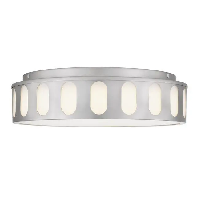 Alt view image 4 of 7 - 15.15-in Brushed Nickel Led Flush Mount
