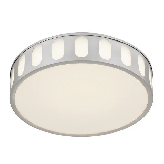 Alt view image 6 of 7 - 15.15-in Brushed Nickel Led Flush Mount