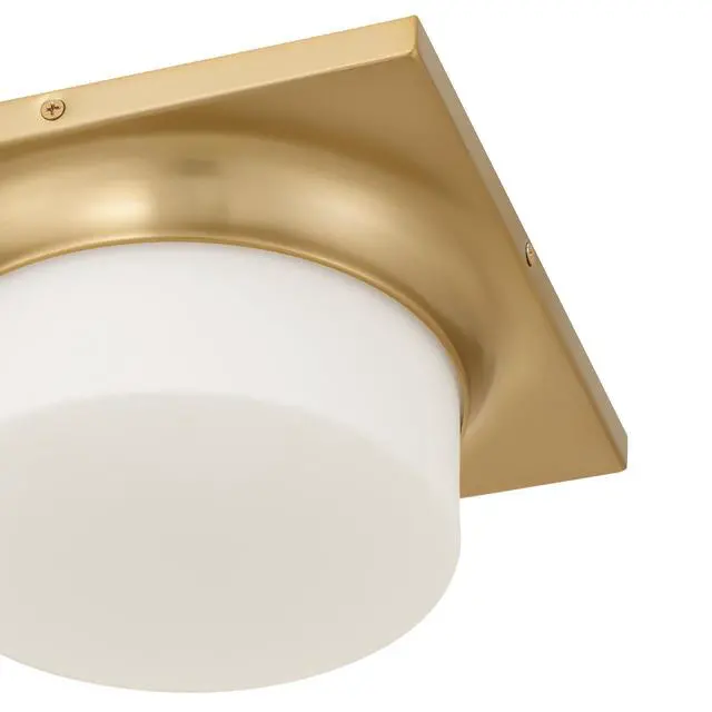 Alt view image 6 of 7 - 10-in Antique Brass Led Flush Mount