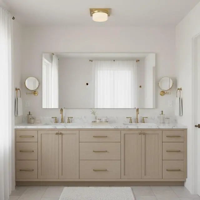 Alt view image 7 of 7 - 10-in Antique Brass Led Flush Mount