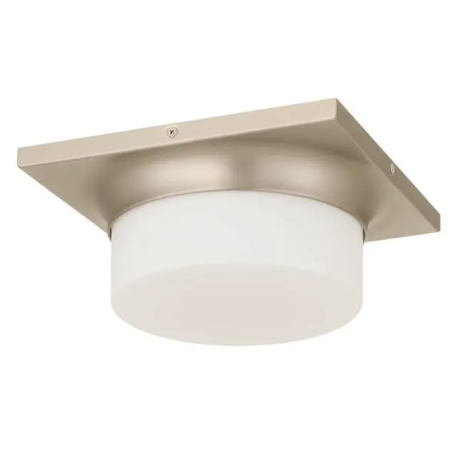 Alt view image 4 of 7 - 10-in Brushed Nickel Led Flush Mount