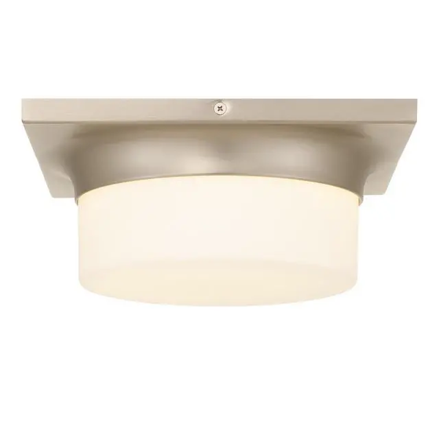 Alt view image 5 of 7 - 10-in Brushed Nickel Led Flush Mount