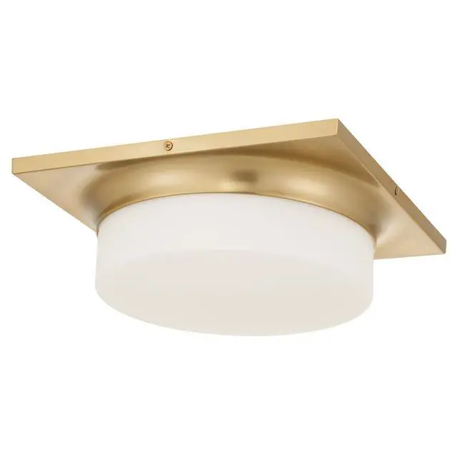 Alt view image 4 of 7 - 13-in Antique Brass Led Flush Mount