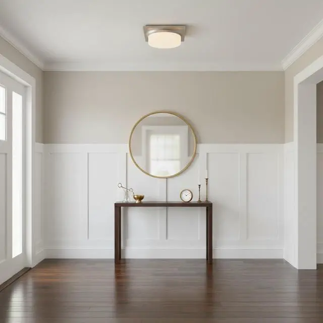Alt view image 7 of 7 - 13-in Brushed Nickel Led Flush Mount