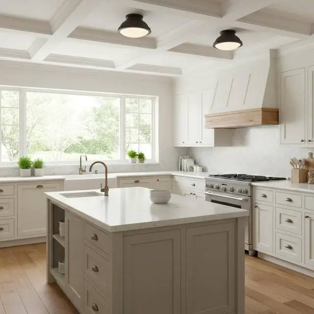 Main image of 1-Light 11-in Dark Bronze Flush Mount