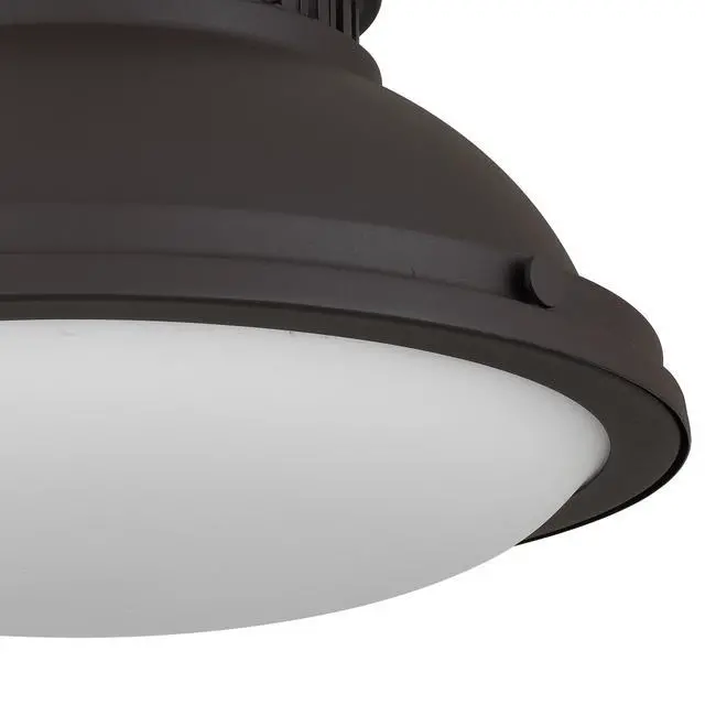 Alt view image 3 of 7 - 2-Light 14-in Dark Bronze Flush Mount