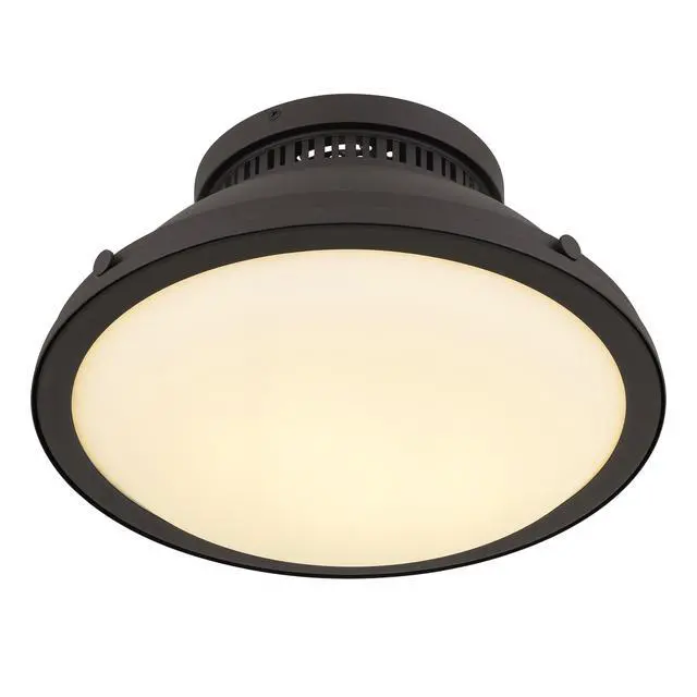 Alt view image 5 of 7 - 2-Light 14-in Dark Bronze Flush Mount