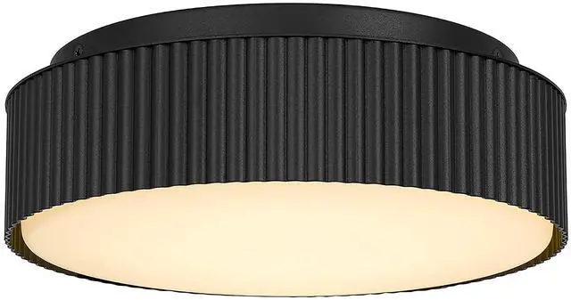 Main image of 9 inch Black Led Flush Mount