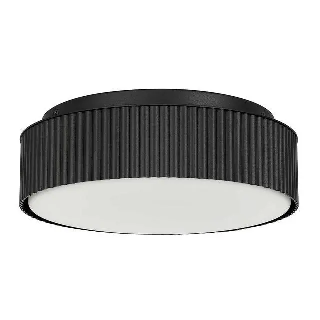 Alt view image 2 of 5 - 9 inch Black Led Flush Mount