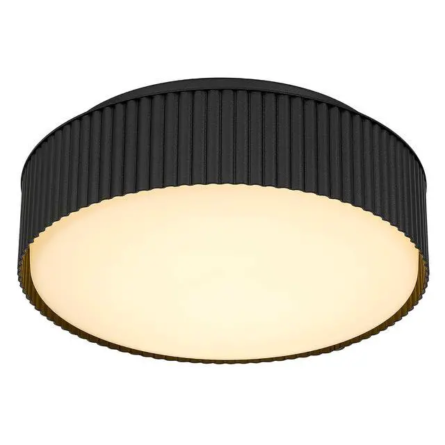 Alt view image 4 of 5 - 9 inch Black Led Flush Mount
