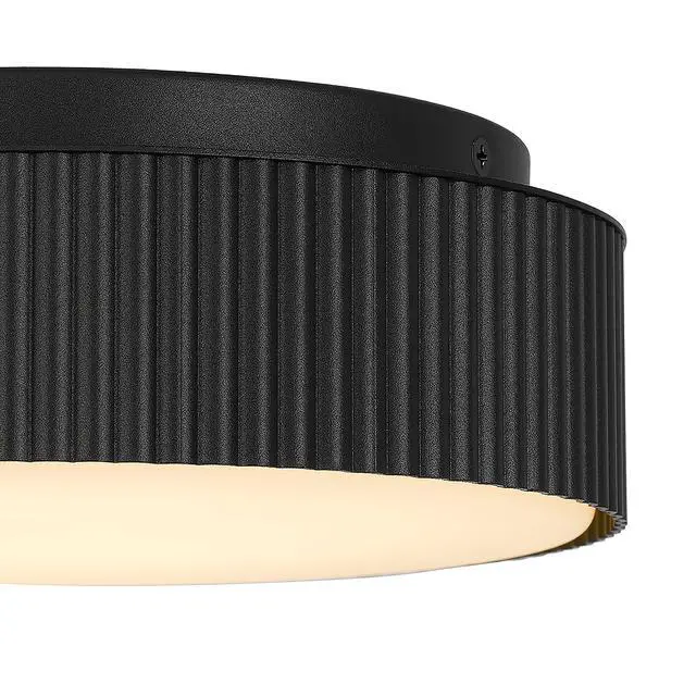 Alt view image 5 of 5 - 9 inch Black Led Flush Mount