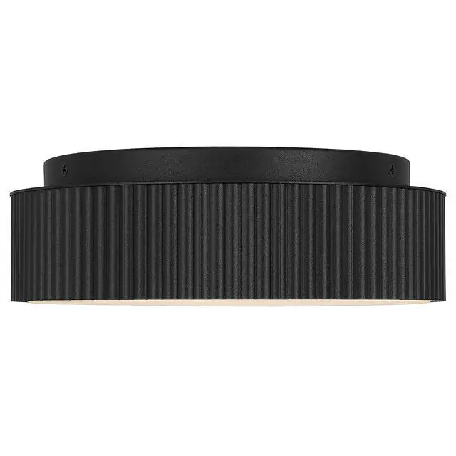Alt view image 3 of 5 - 9 inch Black Led Flush Mount