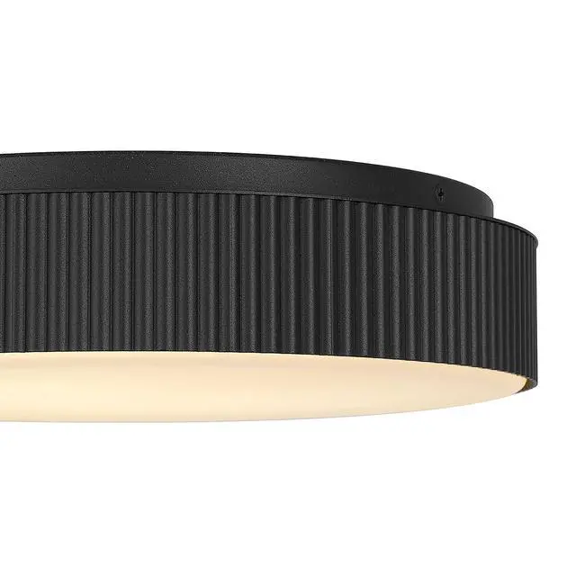Alt view image 5 of 5 - 13 inch Black Led Flush Mount