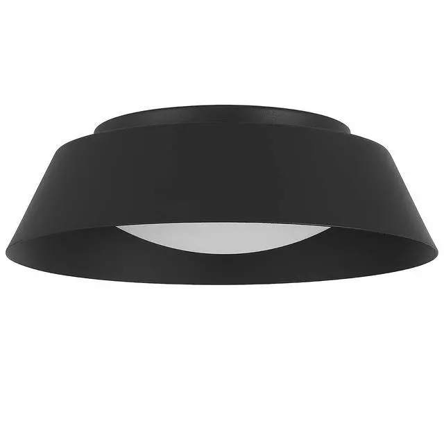 Alt view image 2 of 5 - 11 inch Black Led Flush Mount