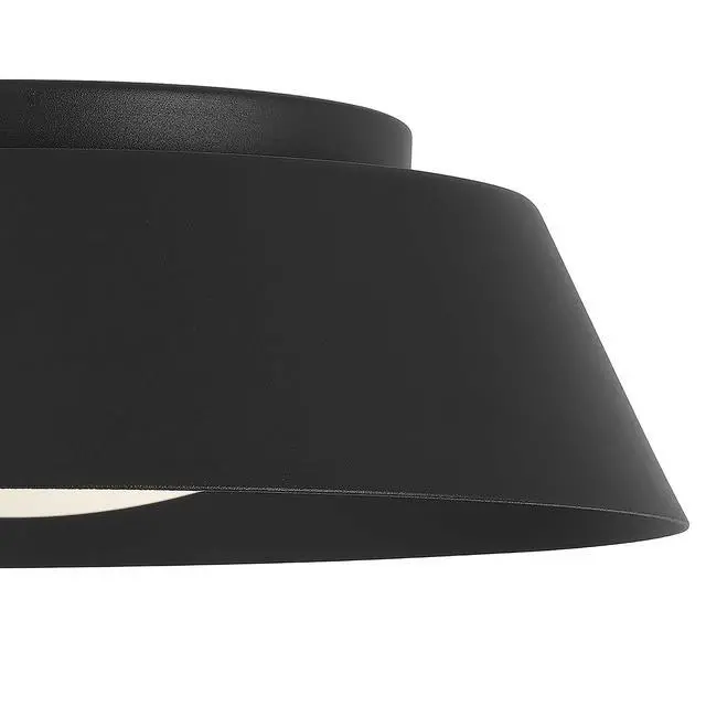 Alt view image 5 of 5 - 11 inch Black Led Flush Mount