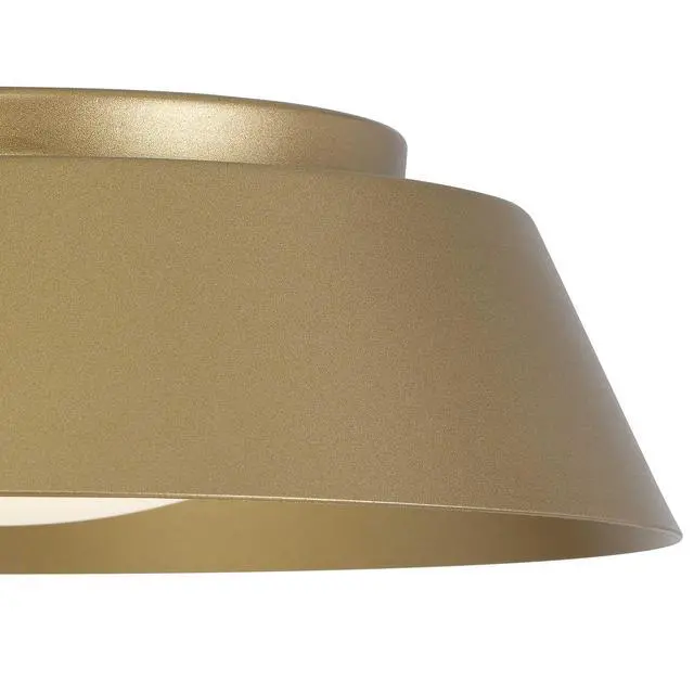 Alt view image 5 of 5 - 11 inch Brass Led Flush Mount