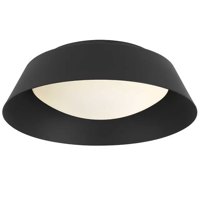 Alt view image 4 of 5 - 11 inch Black Led Flush Mount