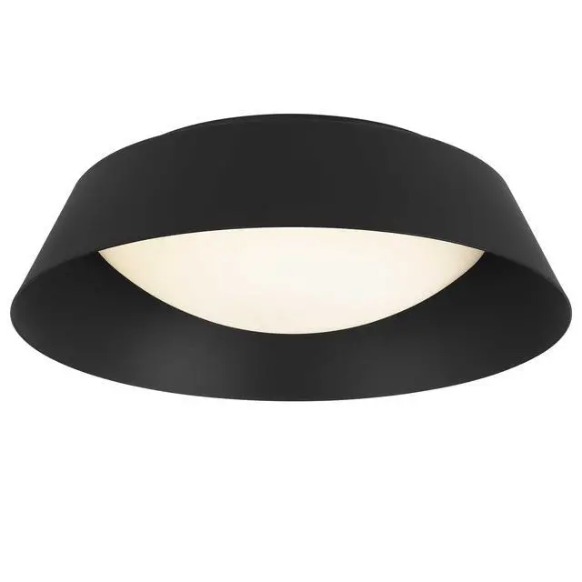 Alt view image 3 of 5 - 15 inch Black Led Flush Mount