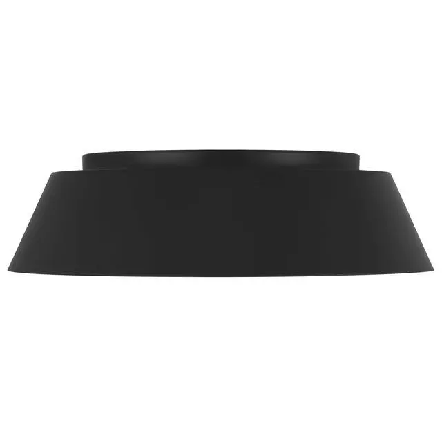 Alt view image 4 of 5 - 15 inch Black Led Flush Mount