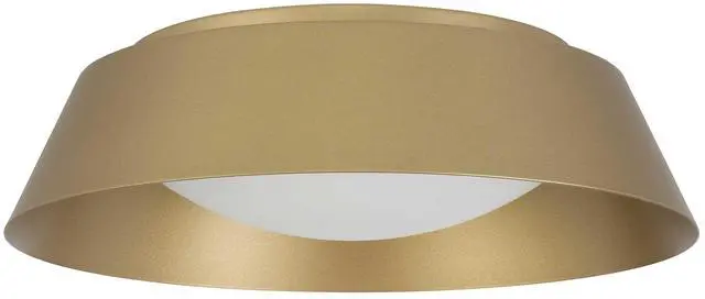 Alt view image 2 of 5 - 15 inch Brass Led Flush Mount
