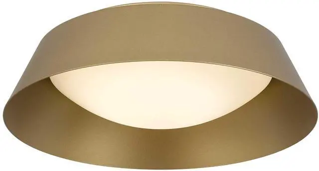 Alt view image 3 of 5 - 15 inch Brass Led Flush Mount