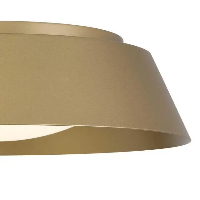 Alt view image 4 of 5 - 15 inch Brass Led Flush Mount