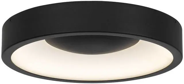 Main image of 11 inch Black Led Flush Mount