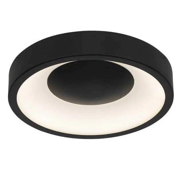 Alt view image 4 of 5 - 11 inch Black Led Flush Mount