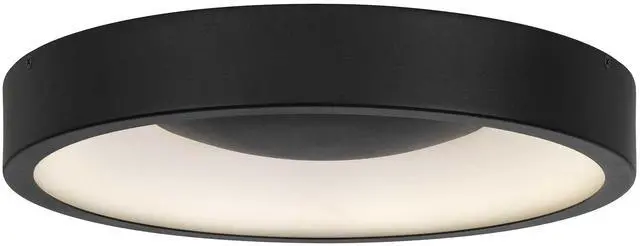 Main image of 14 inch Black Led Flush Mount