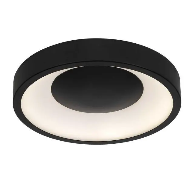 Alt view image 4 of 5 - 14 inch Black Led Flush Mount