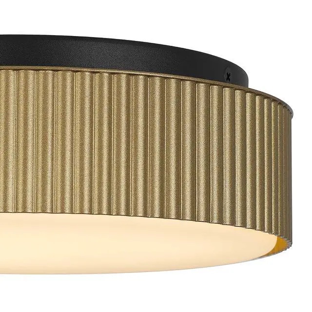 Alt view image 3 of 5 - 9 inch Brass Led Flush Mount