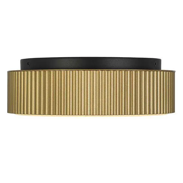 Alt view image 4 of 5 - 9 inch Brass Led Flush Mount