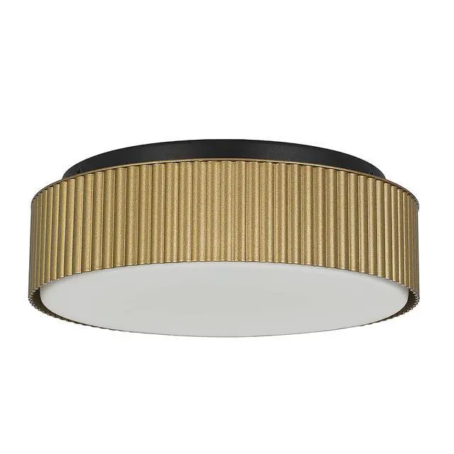 Alt view image 2 of 5 - 9 inch Brass Led Flush Mount