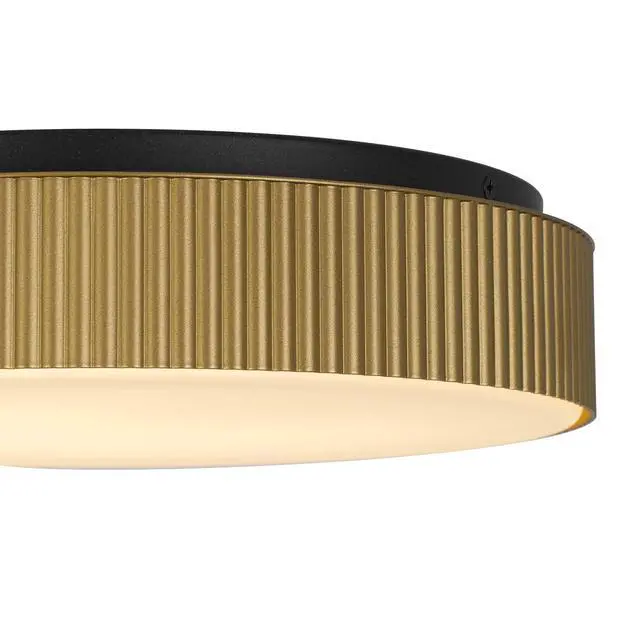 Alt view image 3 of 5 - 13 inch Brass Led Flush Mount