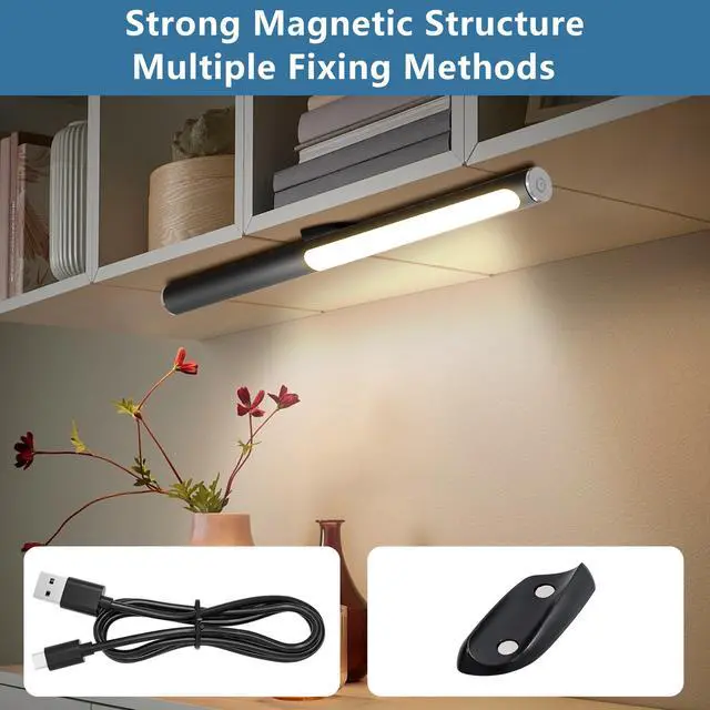 Alt view image 5 of 7 - Led Desk Lamp 360°Adjustable, Usb Charging Port, 5 Light Modes & Dimmable Brightness, Bedside Lamp for Reading, Craft, Work, Study(Black)