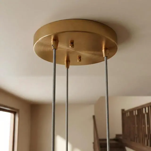 Alt view image 2 of 4 - Warehouse Direct Sales New Design Personality Creative American Country Retro Ceiling Light Living Room Bedroom Reading Room Gala Pendant Lamp - Bronze and Clear 110-120V