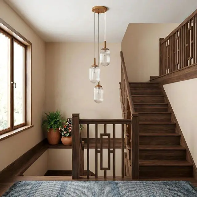 Main image of Warehouse Direct Sales New Design Personality Creative American Country Retro Ceiling Light Living Room Bedroom Reading Room Gala Pendant Lamp - Bronze and Clear 110-120V
