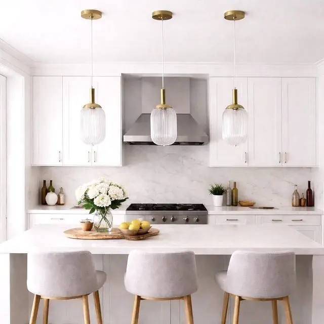 Alt view image 3 of 6 - Gemma Pendant Lamp - Gold and Clear 110-120V 1Pc
