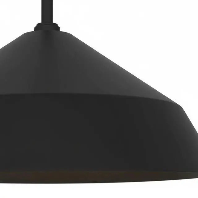 Alt view image 7 of 7 - 14 inch Diameter integrated Led Black Pendant